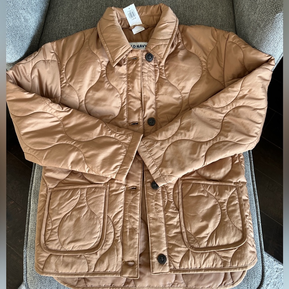 NWT Old Navy Girls L Quilted Water-Resistant Jacket $25